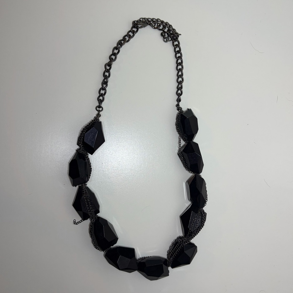 Black Geometric Necklace